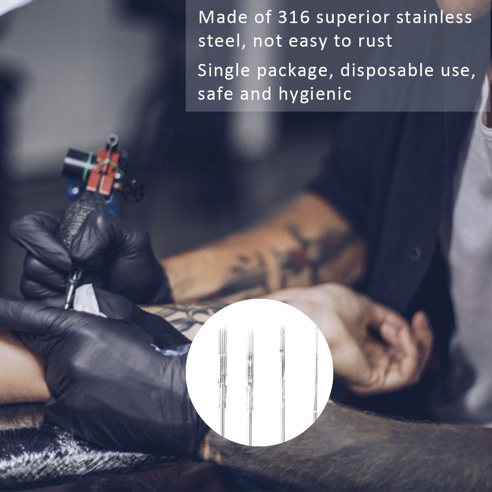 50pcs Disposable Tattoo Needles Tattoo Cartridge Needles for Tattoo Machine Tattoo Supplies 1#