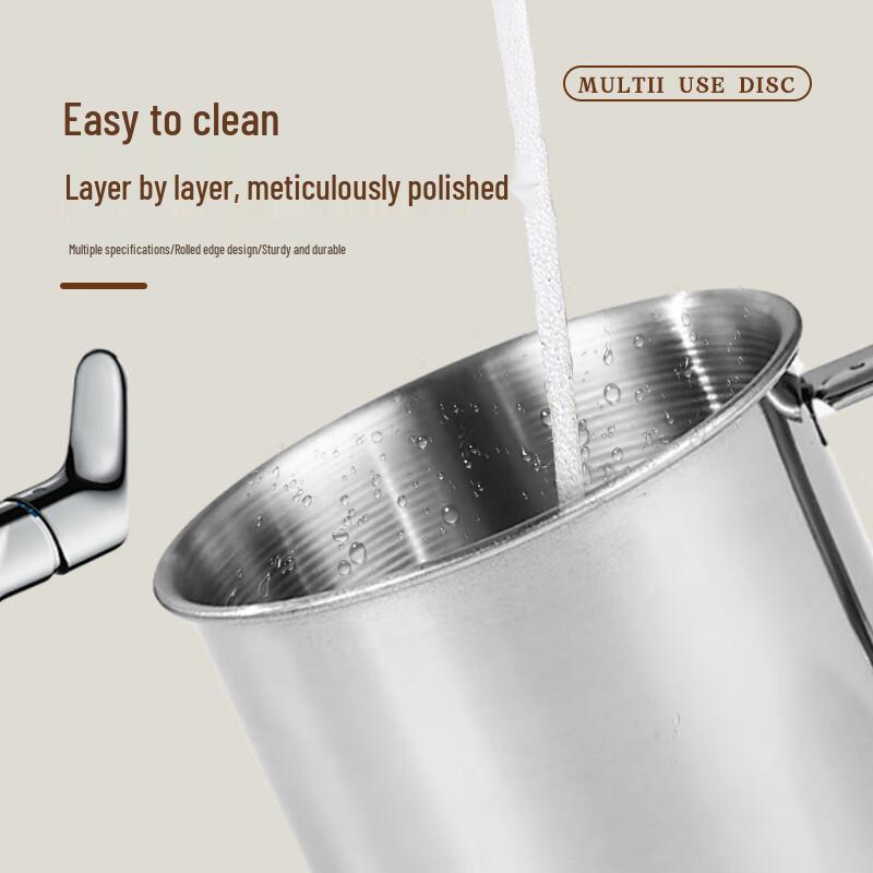 Jiwanggu 304 Stainless Steel Food-Grade Mug with Lid (10-Pack)