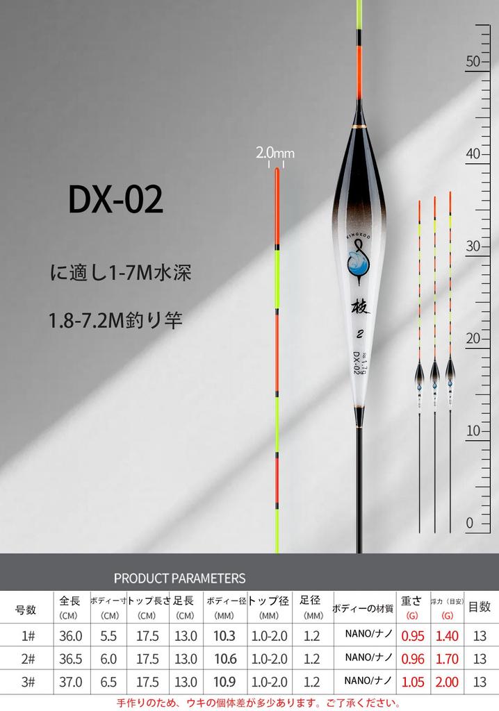 KINGKOO Fishing Spatula Spatula Total Length Set of Spatula Fishing Tackle, Float, Float, Herauki, Float, 22-40.5cm, 12,