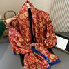 180*90cm Fashion Luxury Brand Scarf Women Shawl  Wrap Spring Muffler Hijab Bufanda Foulard Female Bandana Beach Stoles  Silk