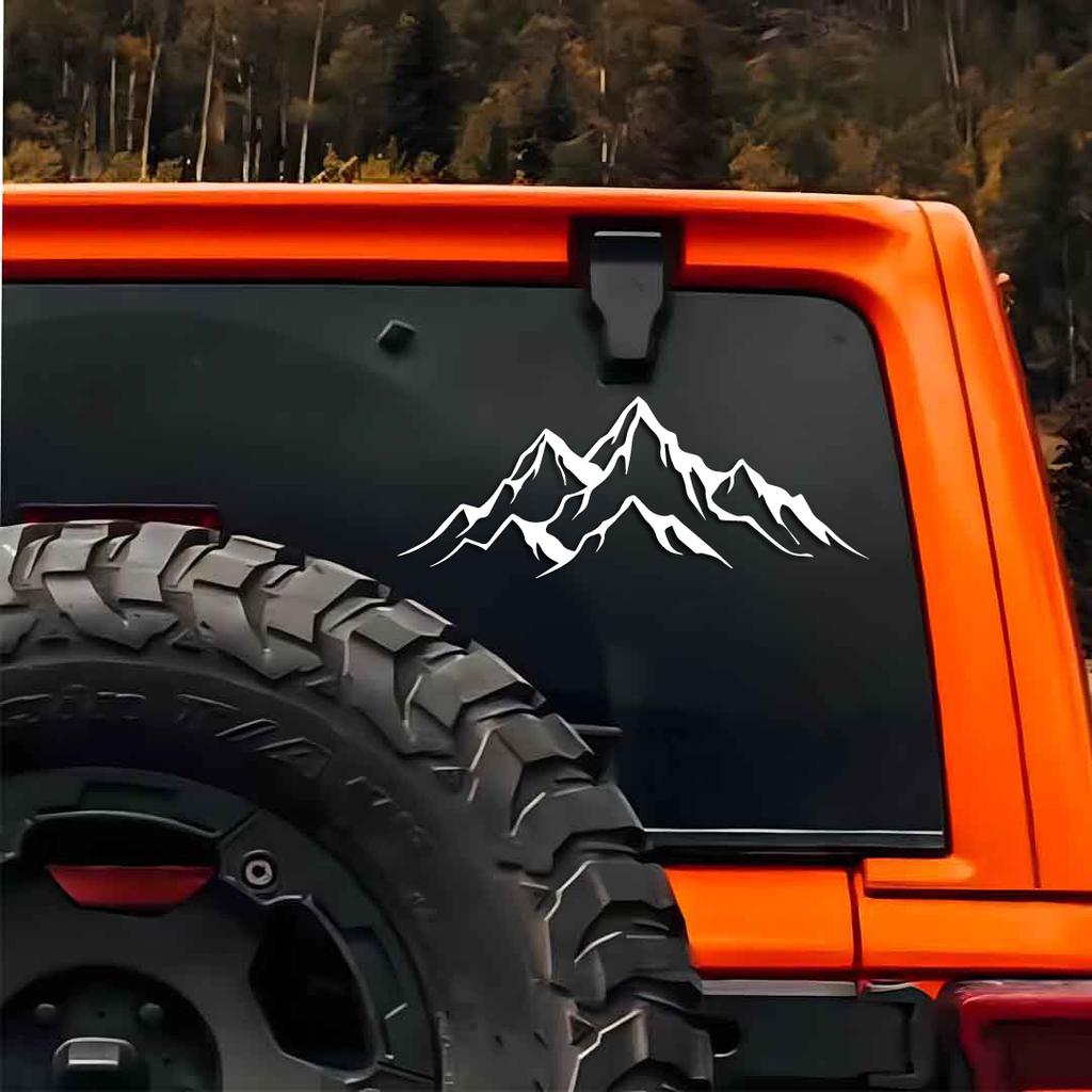 mountains criss-cross creative&funny stickers for cartoon fans&lover,high quality for car trucks motorcycles &laptops