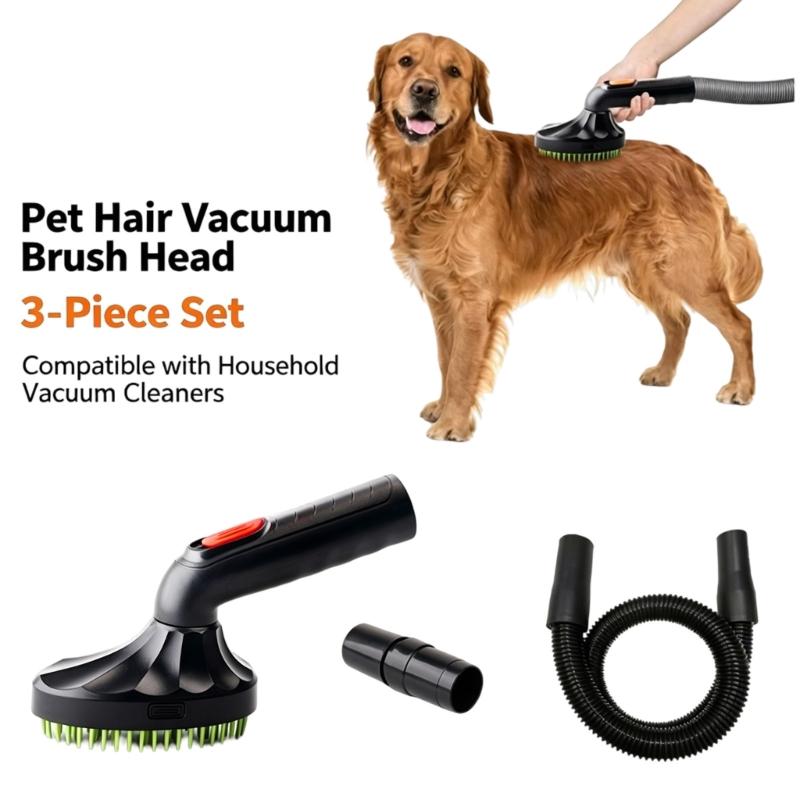 Light Weight Vacuums Cleaner Accessories With Interchangeable Head For Dog Cats Hair Removal On Multiple Surfaces