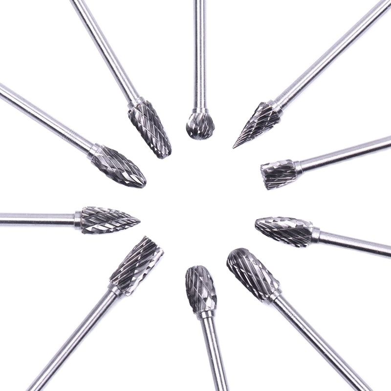 

1/8 Shank Tungsten Carbide Burs Drill Bits for Metal Milling Cutter Carbide Electric Rotary Tools Dremel Woodworking Accessory