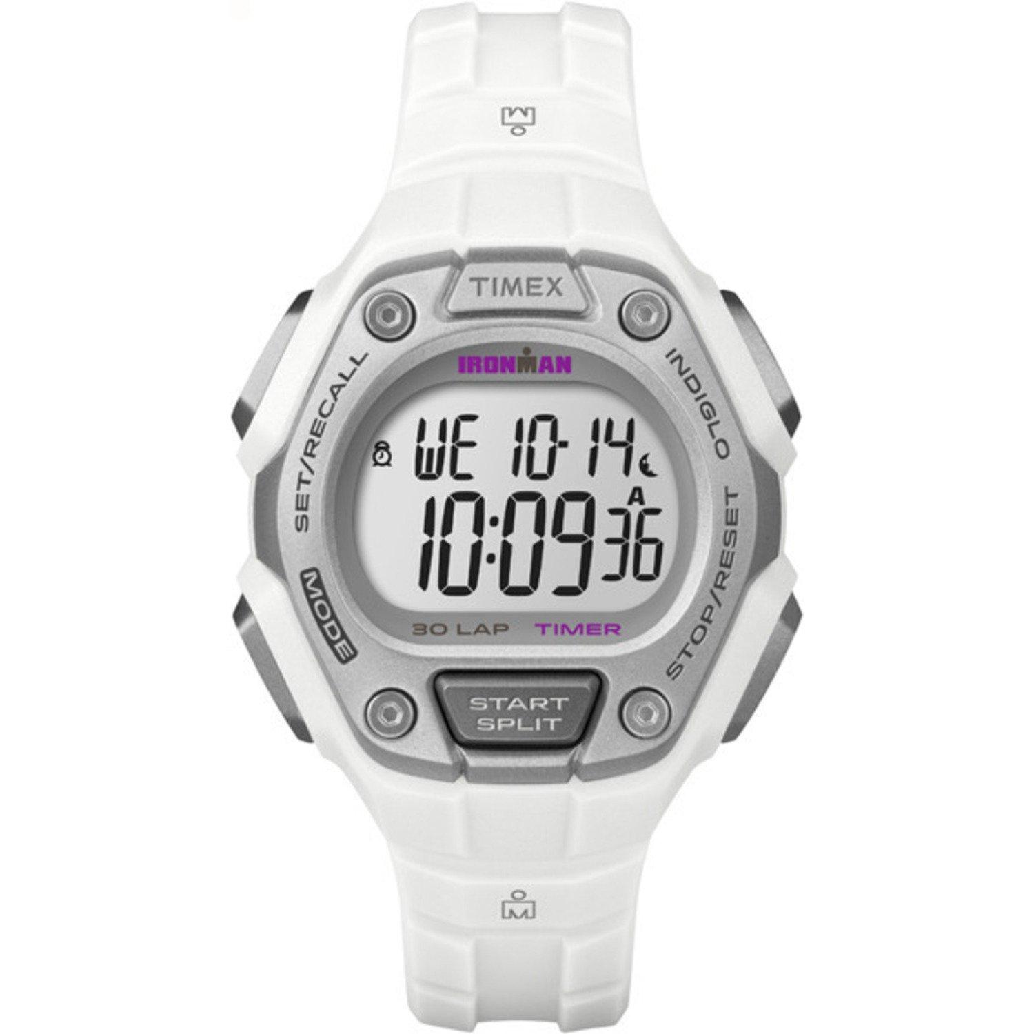 

Tinex Watch Ironman 30Lap Digital Quartz M Size Watch (Timex) Women s White/Silver-Tone