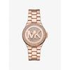 Lennox Pavé Rose Gold-Tone Watch MKO1221