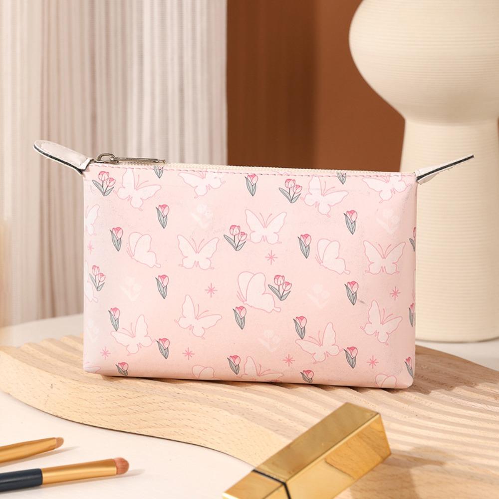Neue PU Kosmetiktaschen Wasserdichte Tragbare Kulturtaschen Große Kapazität Langlebige Make-up Tasche Damen
