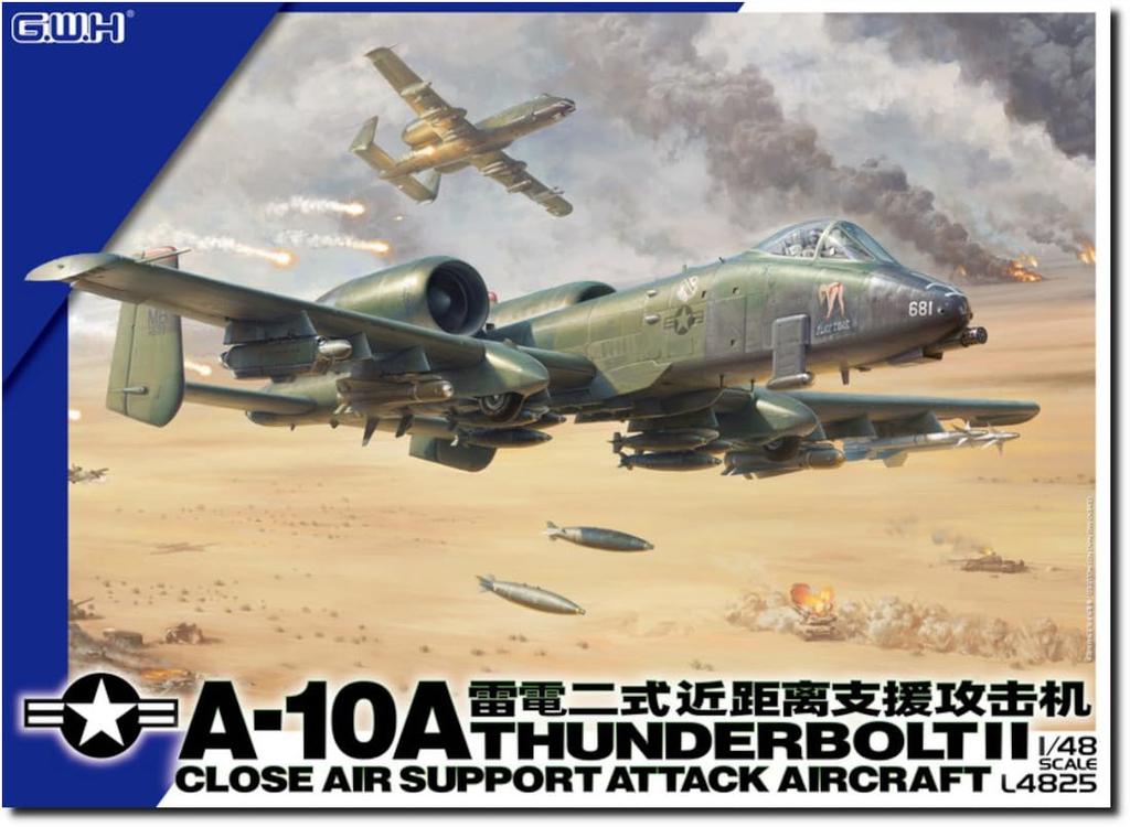Great Wall Hobby American Attack Aircraft Plastic Model L4825 1/48 A-10A (Airplane)