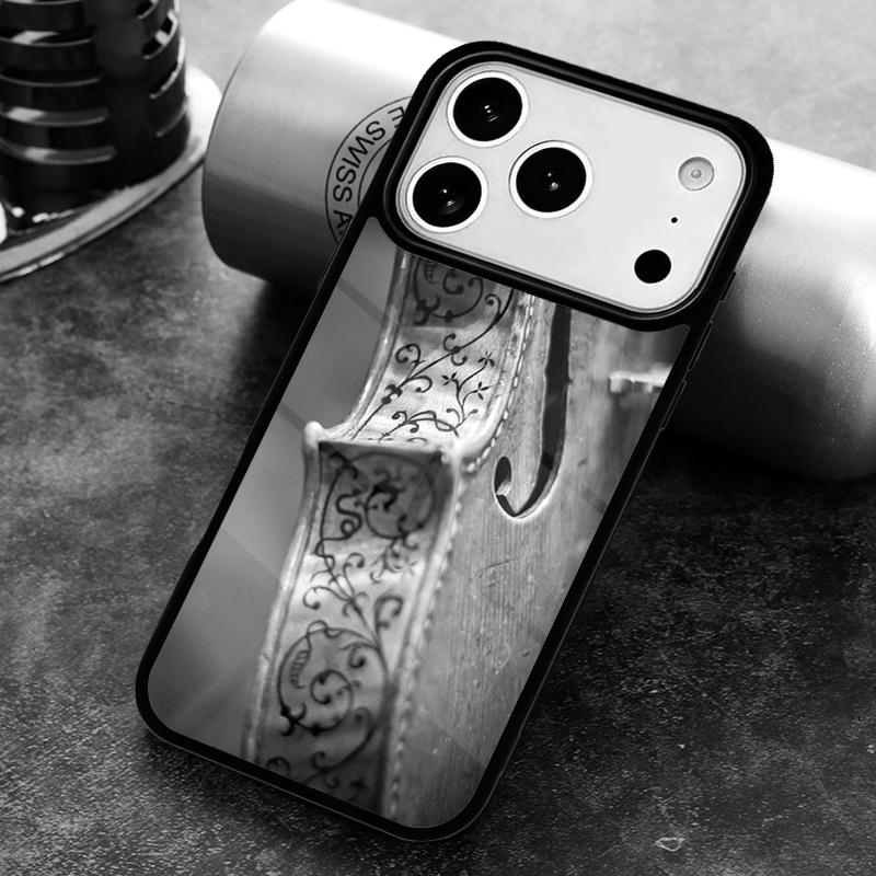 Musical Cello Violin Phone Case for iPhone 17 16 15 Pro Max Air 14 13 12 11 Plus Shockproof Capa Cover