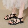 Fashion CRLAYDK Flat Sandals for Women Beach Summer Slide Casual Ladies Elastic Band Slip On Ankle Strap Travel Outdoor Slippers