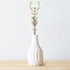 65cm White Artificial Peach Blossom Branches Fake Flower Stems for Home Decor