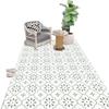 Waterproof and UV-resistant balcony floor mat, full-coverage bay window mat, scrub-friendly entrance carpet, wash-free PVC mat.