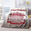 Liverpool Personalized Name Blanket Multi-purpose Customizable Blanket Soft & Cozy Versatile for Livingroom Bed Seaside Nap Four Seasons Universal