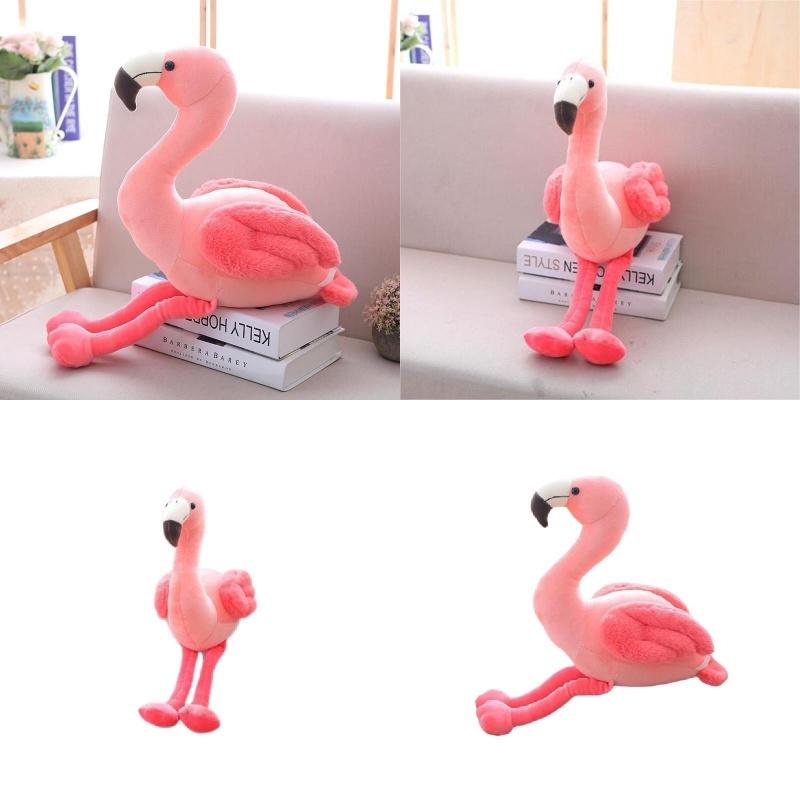 Flamingo Plush Toy Pillow Cushion For Kids Soft And Cuddly, Short Plush Fabric, Pink, 25cm/35cm/50cm