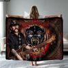 Manta de Franela con Estampado de Motorhead de Alta Calidad, Cálida, Cómoda, Cubierta para Todas las Estaciones, Perfecta para Regalos, Decoración del Hogar