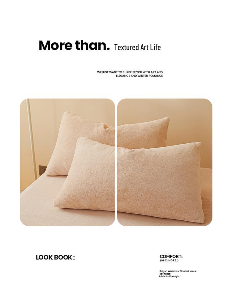 A-Class Heavyweight Coral Fleece Velvet Bed Sheet - Extra Large Northeast Winter Style