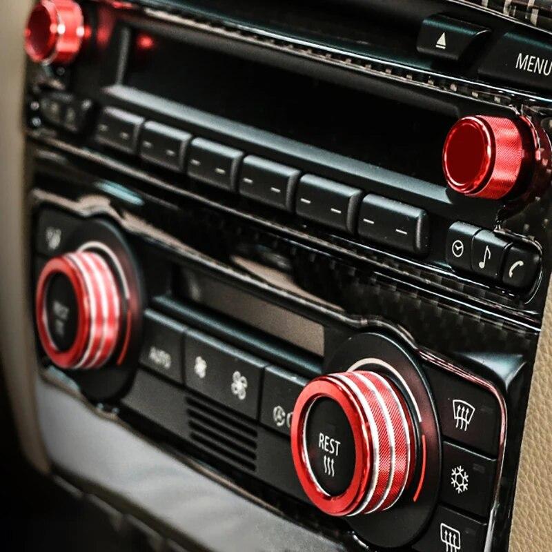 Accesorii de Decor Inel Buton Aer Condiționat Sunet Consola Centrală Interioară Auto Pentru BMW E90 E92 E93 Seria 3 2005-12