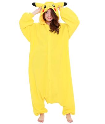 Character Fleece Kigurumi Pokemon Pikachu Adult One Size Fits Most