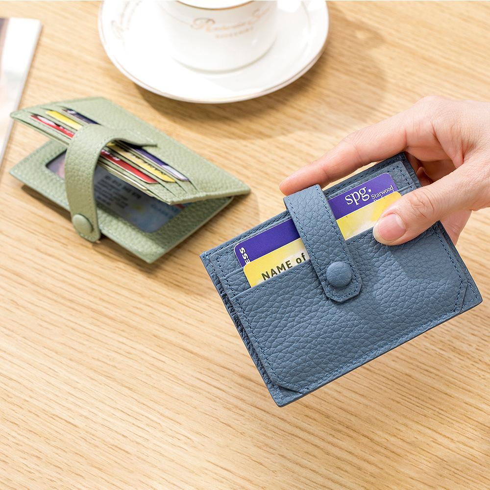 New ultra-thin multi-card ID card bag, high-value women's exquisite card cover, Korean version change bag storage bag