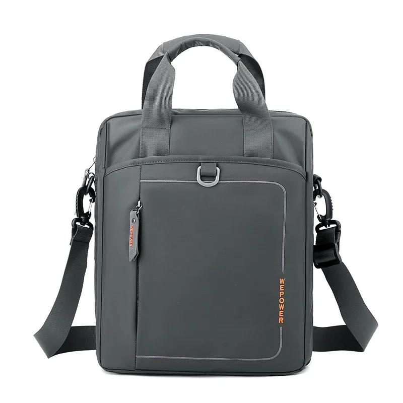 

Men s High-capacity Shoulder Bag Nylon Oxford Cloth Business Travel Crossbody Bag A4 File Book Work Bag Business Trip Handbag