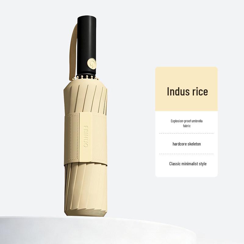 24-Rib Sturdy Windproof Umbrella: Extra Large, Thickened with Black Glue for Sunny & Rainy Days