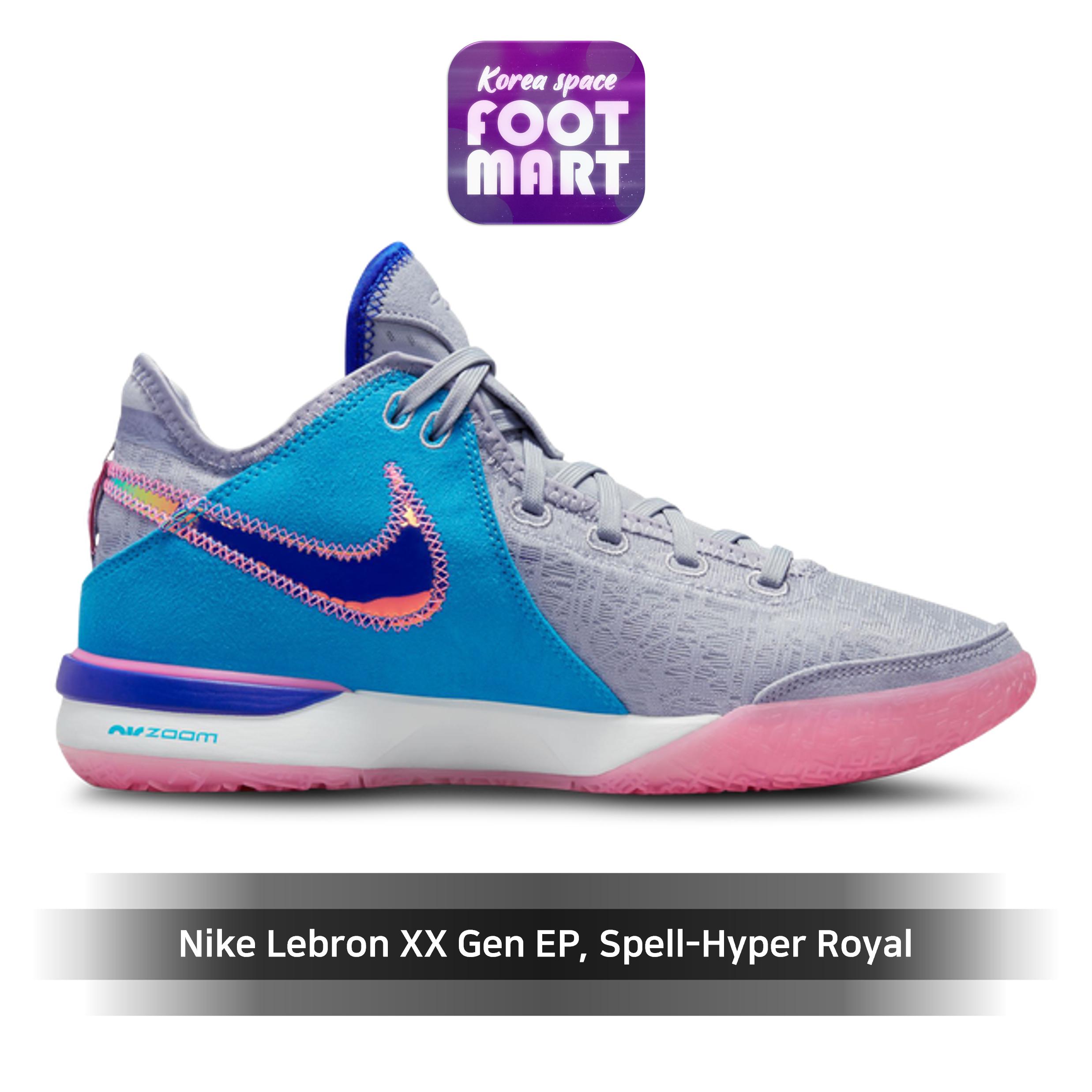 

[Nike] Nike Lebron XX Gen EP, цвет Wolf Grey-Pink Spell-Hyper Royal