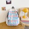 Schoolbag female college student niche design sense simple versatile letter trend backpack girl high school Internet celebrity backpack