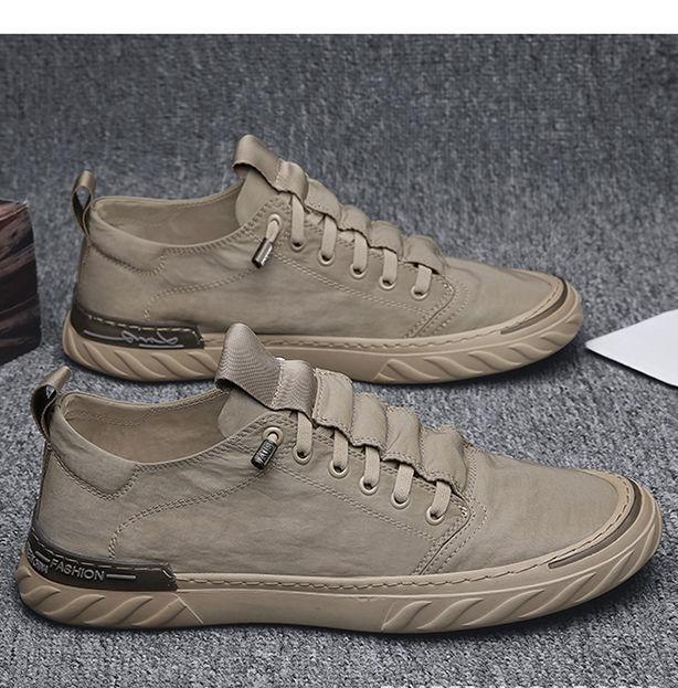 Plátěné Pánské Boty Prodyšné studentské Tenisky Ledové Hedvábí Látka Ležérní Chůze Venkovní Sporty Lehké Pánské Řidičské Mokasíny