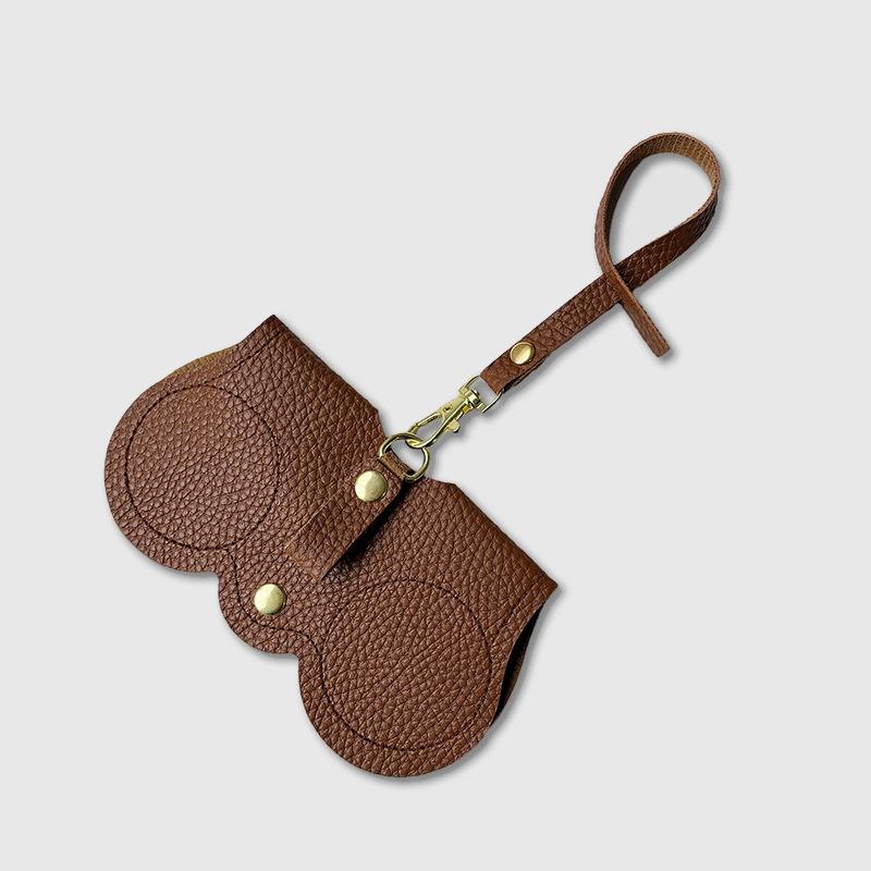 

тичи выдавленный чехол для очков, милый подвесной чехол из ПУ кожи для солнцезащитных очков, сумка для хранения очков для чтения, портативный дорожный держатель для очков, un