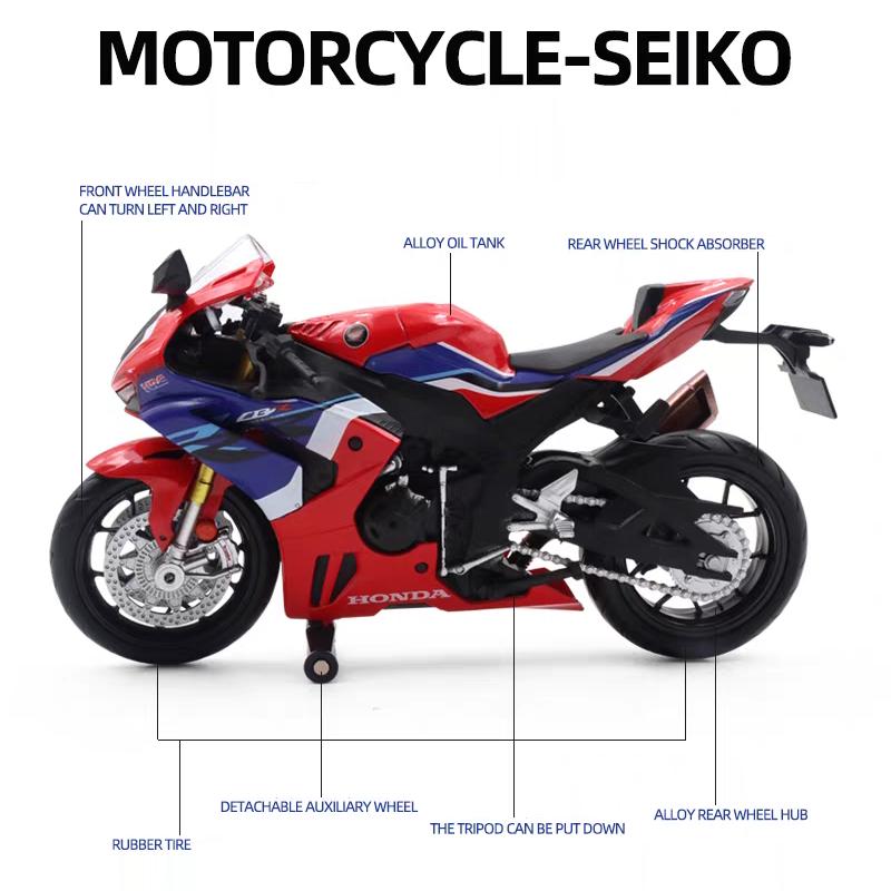 MotoGP Honda CBR 1000RR-R FireBlade Racing Motorcycle Simulation Exquisite Diecast & Toy Vehicle RMZ City 1:12 Alloy Collection Model