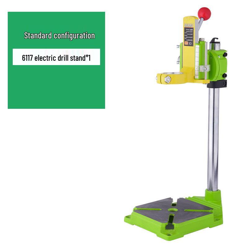 Compact Multifunctional Bench Drill Stand for Hand Drills - High Precision Workbench Fixture