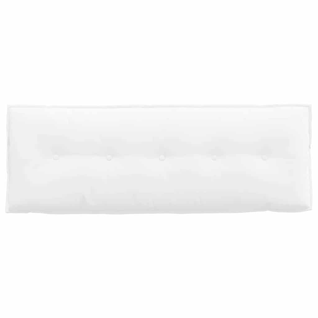 Back Cushion White 140 X 19 X 50 Cm Fabric