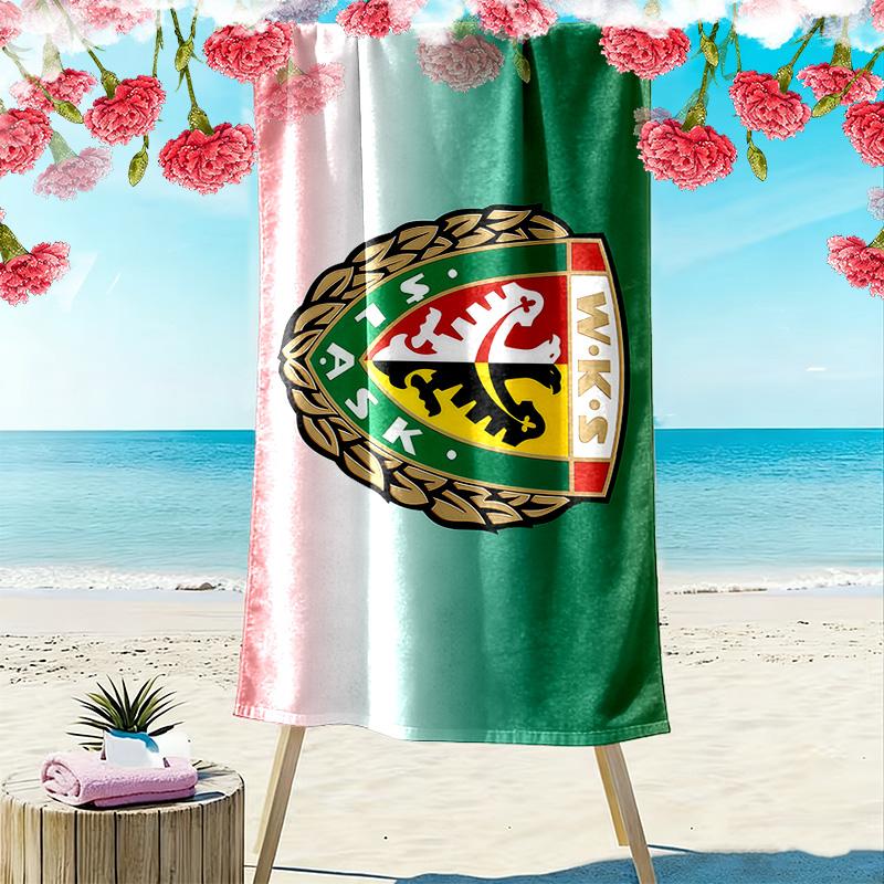 SLASK WROCLAW Print Beach Towel, Large Soft Quick Dry Towel for Beach Camping Swimming