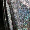 Irisierendes Laserbeschichtetes Gewebe Vierseitig Elastisches Glänzendes Gewebe DIY Nähen Rock Kleid Kleidung Badeanzug Bühnenhintergrund