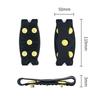 Silicone 5-Tooth Anti-Slip Ice Cleats for Outdoor Rock Climbing, Durable & Easy-to-Wear for Adults & Children.