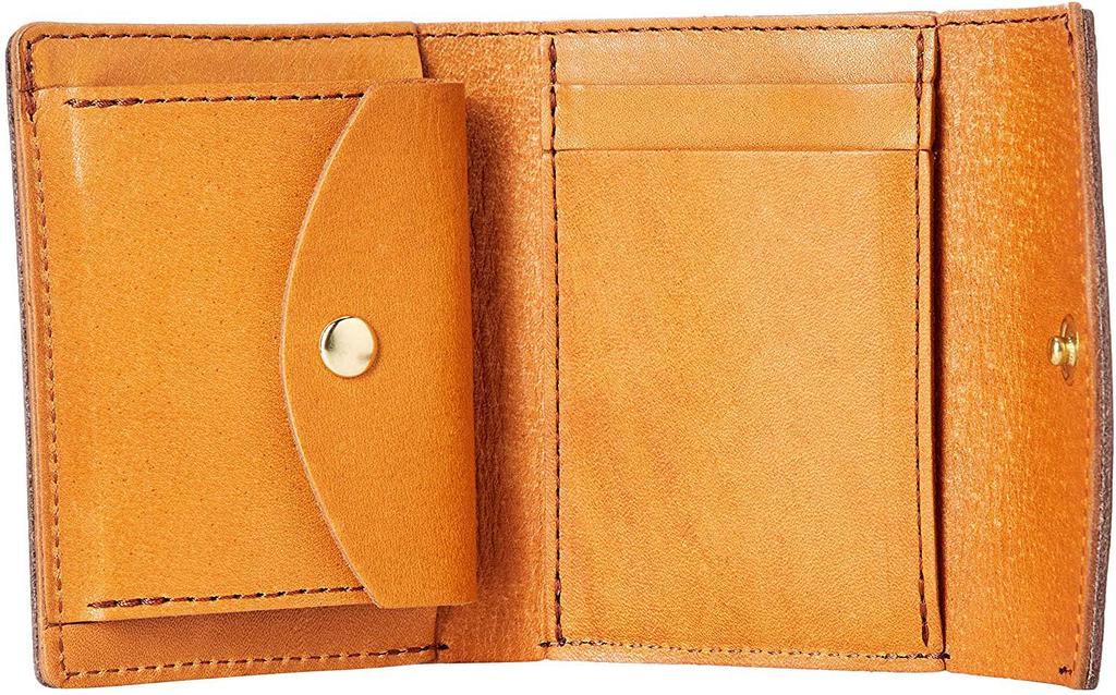 Camel Tri-fold Wallet for Men and Women, Small Wallet, Tochigi Leather, Genuine Leather, Men's Wallet, Women's Wallet, Mini Wallet, Slim, Large