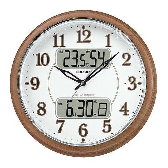 CASIO ITM-900FLJ-5JF Dark Wood Radio Wall Clock
