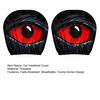 2 Pcs Red Demon Eye Headrest Covers Car Pillow Cases Washable Breathable Decor