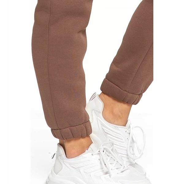 Women's Warm Joggers with Plain Pattern MORAJ L MOCCA