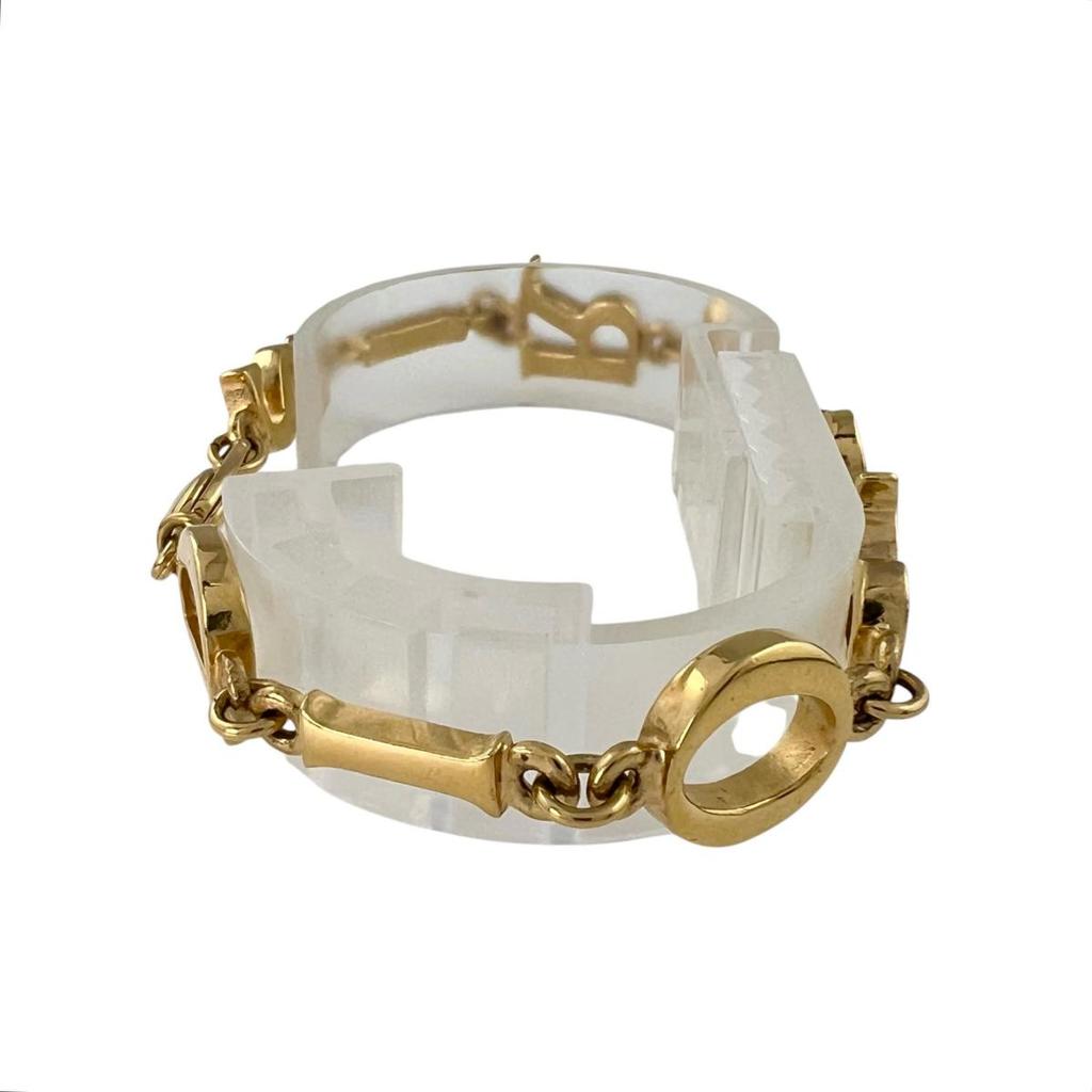 Dior Chain breath Dior Paris bracelet Gold Plated gold unisex Used