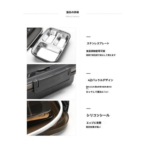 KDBT 304 Stainless Steel Insulated Lunch Box, 3 Tiers, 1200ml Capacity, with Spill-Proof Dishware, Ideal for Camping and Outdoor Activities, Suitable