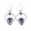 Iolite Gemstone 925 Sterling Silver Jewelry Handmade Drop/Dangle Earrings 2.2" EE-80-8