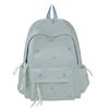 Schoolbag Small Fresh Versatile Bow School Bag School Junior High School High School Student Lightweight Backpack Ins Wind Large Capacity Backpack