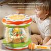 Large Multifunctional Carousel Drum, Baby Musical Early Learning Toy with Microphone