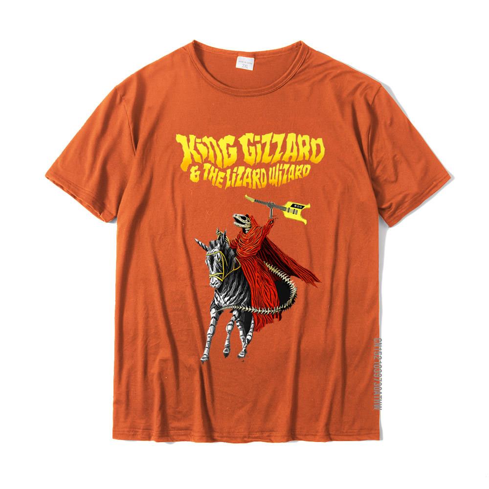 

King Funny Gizzard The Lizard Gift Wizard Premium TShirt Tees Funny Fitness Tight Cotton Young T Shirt Printing 4XL