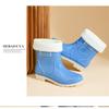 Ladies' Fashionable Anti Slip Waterproof Wear Resistant Warm And Cotton Style Midsole Rain Shoes Rubber Shoes