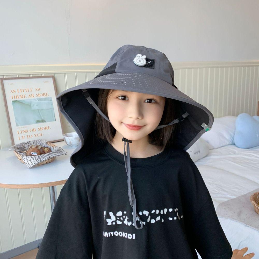 Breathable Children's Sun Hat Sun-Shade Fisherman Hats Camping Mountain Cap  Spring and Summer