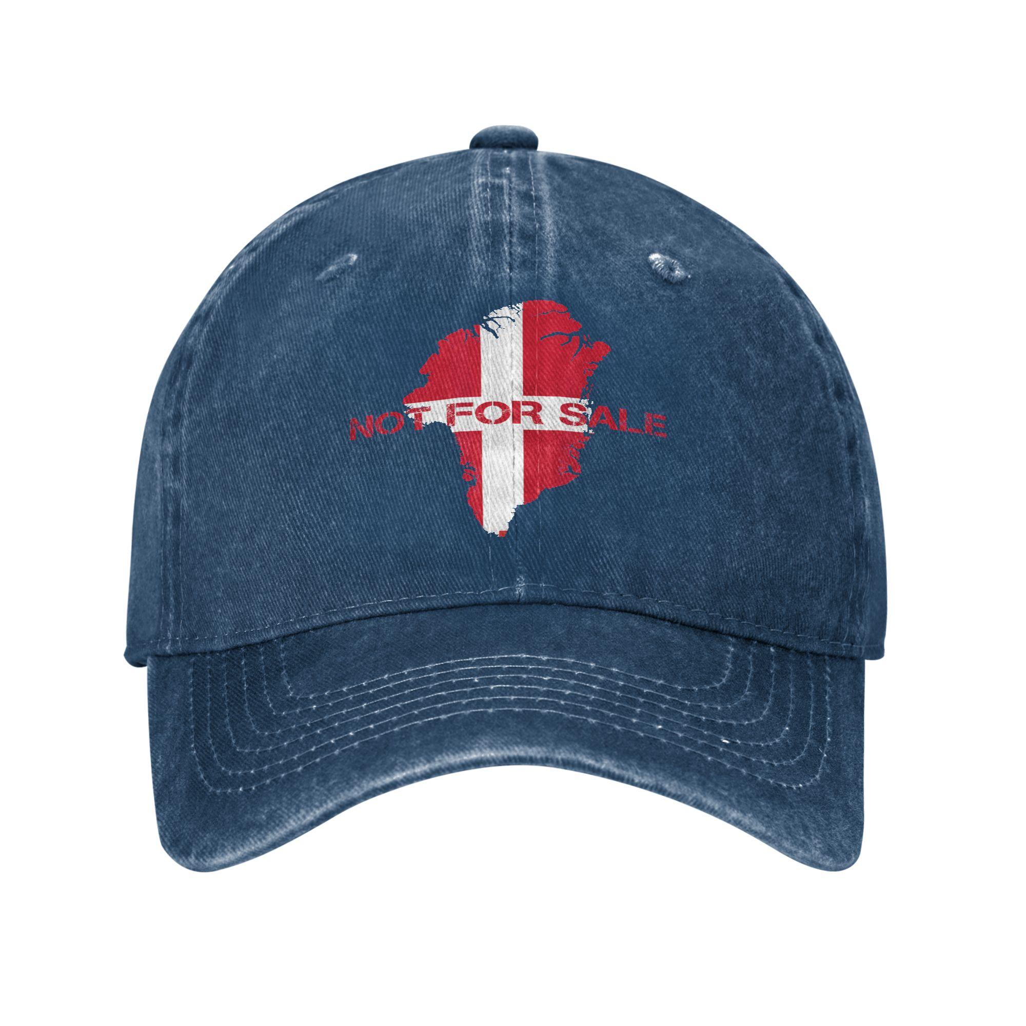 

Denmark Flag Greenland Is Not For Sale Casual Baseball Cap For Unisex-Teens Hippie Hip Hop Hats Fashion Wholesale Baseball Caps One Size