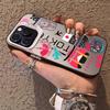 Japan Plane Travel Ticket Phone Case For iPhone 16 15 14 13 12 11 Plus Pro Max Multicolor Aurora Laser Shockproof Funda Cover