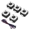 5Pcs Stepper Motor High Accuracy Stability Uniform Speed Lower Noise Three Dimensional Printer Motor