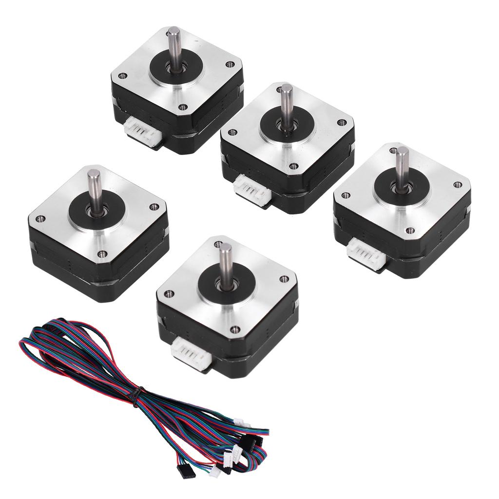 5Pcs Stepper Motor High Accuracy Stability Uniform Speed Lower Noise Three Dimensional Printer Motor